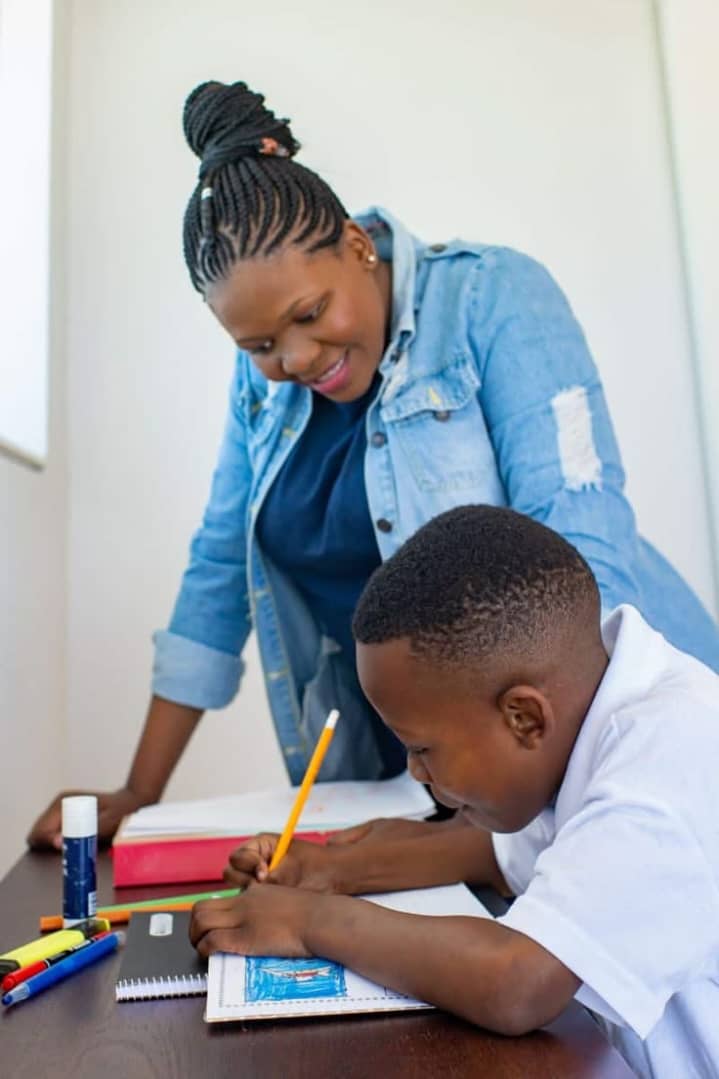 A Tender Steps teacher working one-on-one with a learner